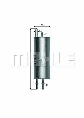 Топливный фильтр Mahle/Knecht KL 167