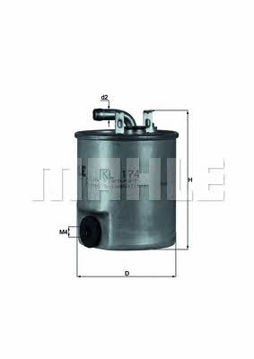 Топливный фильтр Mahle/Knecht KL 174