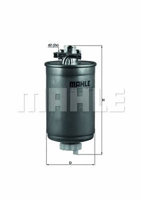 Mahle/Knecht KL 180 Фільтр палива KL180: Купити в Україні - Добра ціна на EXIST.UA!