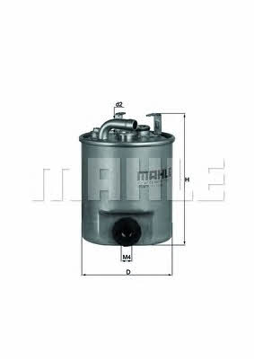 Топливный фильтр Mahle/Knecht KL 195