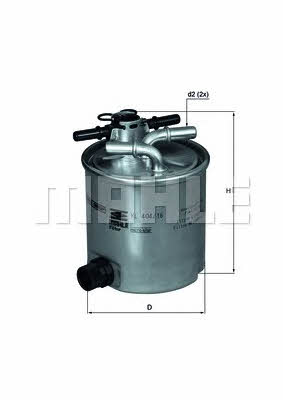 Топливный фильтр Mahle/Knecht KL 404/16