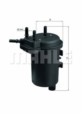 Паливний фільтр Mahle/Knecht KL 432
