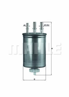 Паливний фільтр Mahle/Knecht KL 505