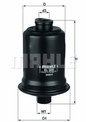 Mahle/Knecht KL 508 Фільтр палива KL508: Купити в Україні - Добра ціна на EXIST.UA!