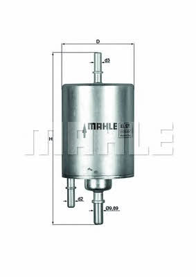 Паливний фільтр Mahle/Knecht KL 571