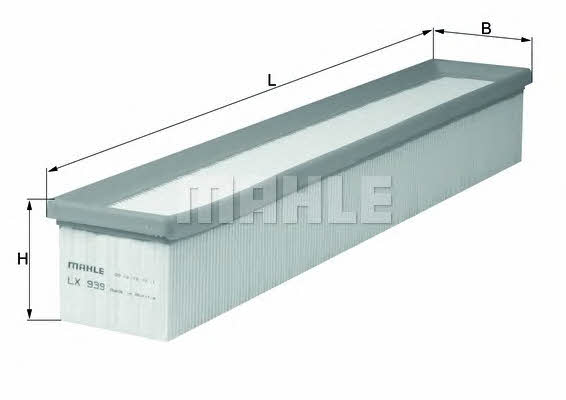 Воздушный фильтр Mahle/Knecht LX 939