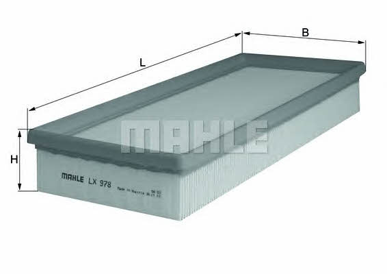 Воздушный фильтр Mahle/Knecht LX 978