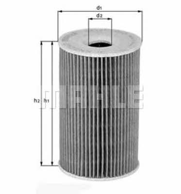 Масляный фильтр Mahle/Knecht OX 127/1D