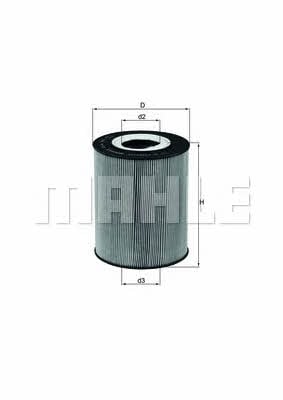 Масляный фильтр Mahle/Knecht OX 146D