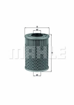 Масляный фильтр Mahle/Knecht OX 151D
