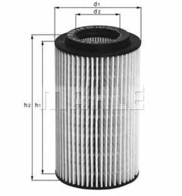 Купить Mahle/Knecht OX1541D – отличная цена на EXIST.UA!