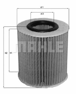 Масляный фильтр Mahle/Knecht OX 166/1D