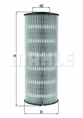 Масляный фильтр Mahle/Knecht OX 168D