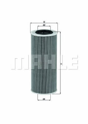 Масляный фильтр Mahle/Knecht OX 177/3D