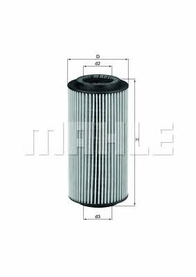 Масляный фильтр Mahle/Knecht OX 179D