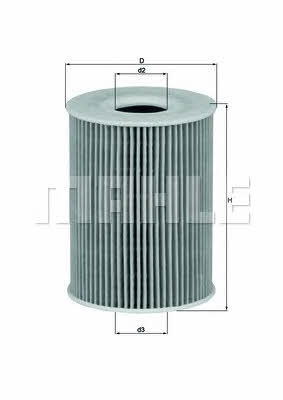 Масляный фильтр Mahle/Knecht OX 254D1