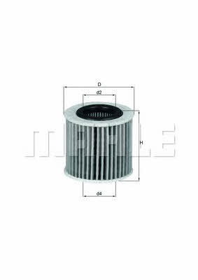 Масляный фильтр Mahle/Knecht OX 416D1
