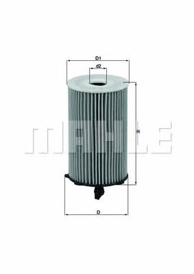 Масляный фильтр Mahle/Knecht OX 417D