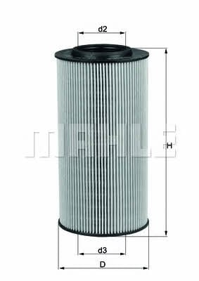 Масляный фильтр Mahle/Knecht OX 434D