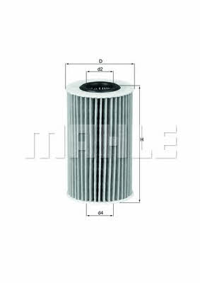 Масляный фильтр Mahle/Knecht OX 554D1