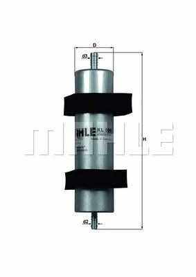 Паливний фільтр Mahle/Knecht KL 596