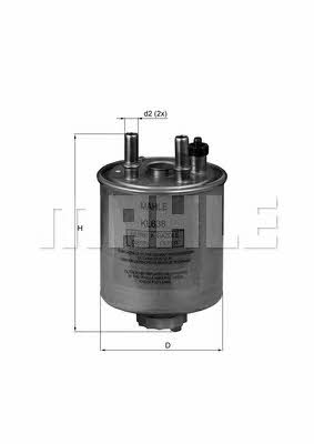 Топливный фильтр Mahle/Knecht KL 638