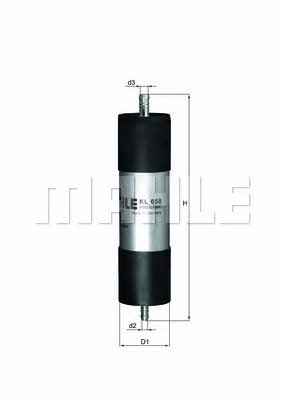 Паливний фільтр Mahle/Knecht KL 658