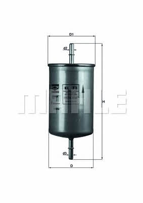 Паливний фільтр Mahle/Knecht KL 71