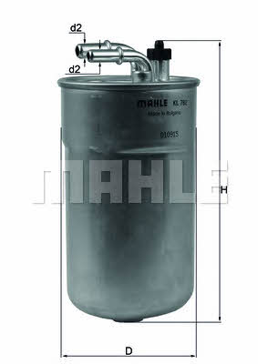 Mahle/Knecht KL 792 Фільтр палива KL792: Купити в Україні - Добра ціна на EXIST.UA!
