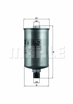 Топливный фильтр Mahle/Knecht KL 88