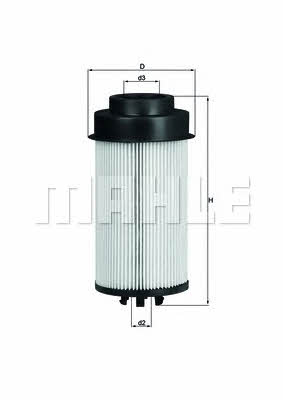 Паливний фільтр Mahle/Knecht KX 181D