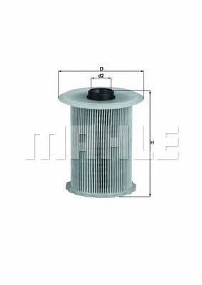 Паливний фільтр Mahle/Knecht KX 183D