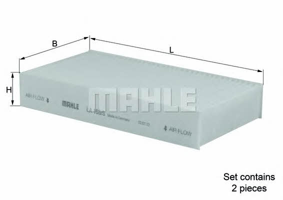 Mahle/Knecht LA 168/S Фільтр салону LA168S: Купити в Україні - Добра ціна на EXIST.UA!