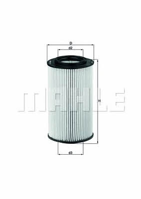 Масляный фильтр Mahle/Knecht OX 773D