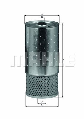 Купить Mahle/Knecht OX78D – отличная цена на EXIST.UA!