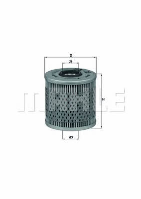 Масляный фильтр Mahle/Knecht OX 91D