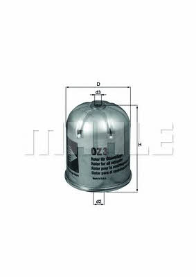 Масляный фильтр Mahle/Knecht OZ 3D