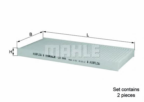 Фильтр салона Mahle/Knecht LA 444/S