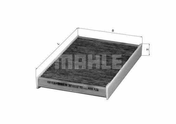 Фильтр салона с активированным углем Mahle/Knecht LAK 387