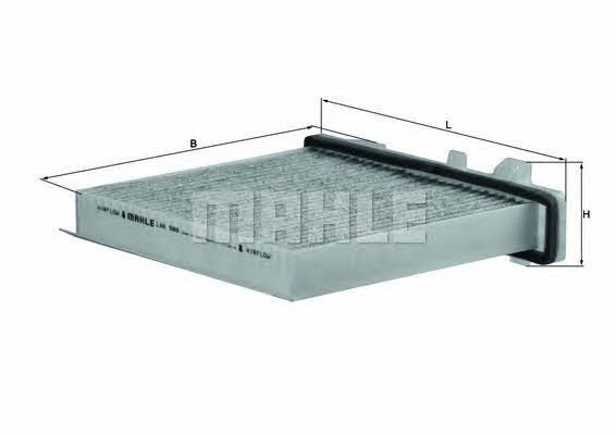 Фильтр салона с активированным углем Mahle/Knecht LAK 589