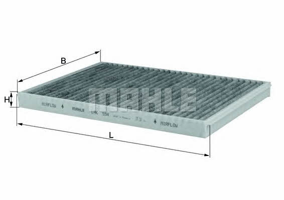 LAK594 Mahle/Knecht Фильтр салона с активированным углем