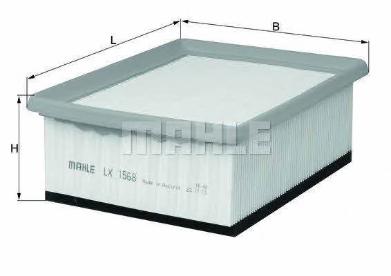 Воздушный фильтр Mahle/Knecht LX 1568
