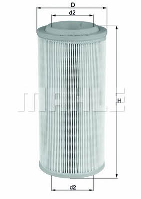 Воздушный фильтр Mahle/Knecht LX 1595