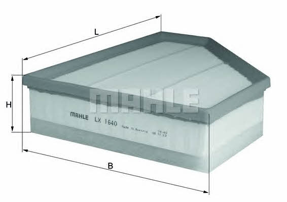 Воздушный фильтр Mahle/Knecht LX 1640