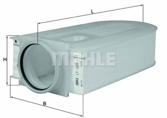 Воздушный фильтр Mahle/Knecht LX 1686/1