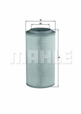 Воздушный фильтр Mahle/Knecht LX 1734