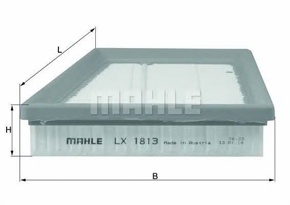 Mahle/Knecht LX 1813 Повітряний фільтр LX1813: Купити в Україні - Добра ціна на EXIST.UA!