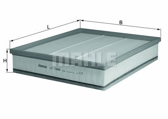 Воздушный фильтр Mahle/Knecht LX 1886