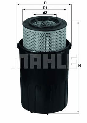 Mahle/Knecht LX 388 Повітряний фільтр LX388: Купити в Україні - Добра ціна на EXIST.UA!