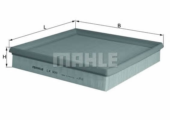 Mahle/Knecht LX 500 Повітряний фільтр LX500: Купити в Україні - Добра ціна на EXIST.UA!